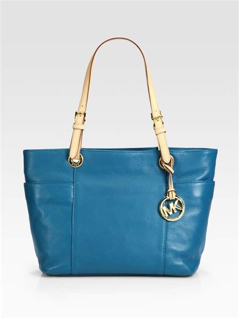 michael kors purse used turquoise whipstitch detail|Best 25+ Deals for Michael Kors Turquoise Purse .